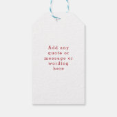 かわいいサンタパーソナライズされたン ギフトタグ (裏面)