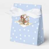 かわいいサンタフォークアートキッズクリスマススノーフレーク フェイバーボックス (正面サイド)