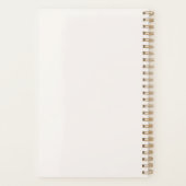 かわいいサンタフクロウの水彩模様 プランナー手帳 (裏面)