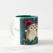 かわいいサンタフール ツートーンマグカップ (正面左)