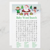 かわいいサンタベビーの単語スクランブルゲーム (正面/裏面)