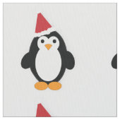 かわいいサンタペンギン ファブリック (クローズアップ)