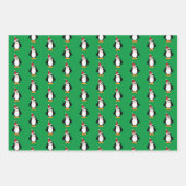 かわいいサンタペンギン ラッピングペーパーシート (正面3)