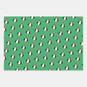 かわいいサンタペンギン ラッピングペーパーシート (正面)