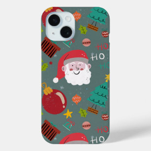 かわいいサンタホリデー携帯ケース iPhone 15ケース