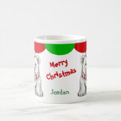 かわいいサンタポーラベアーキッズマグカップ コーヒーマグカップ (中央)