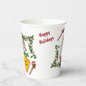 かわいいサンタメッセージボードクリスマス 紙コップ (左)