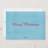 かわいいサンタメリークリスマスグリーティングファミリーキッズホー シーズンカード (裏面)