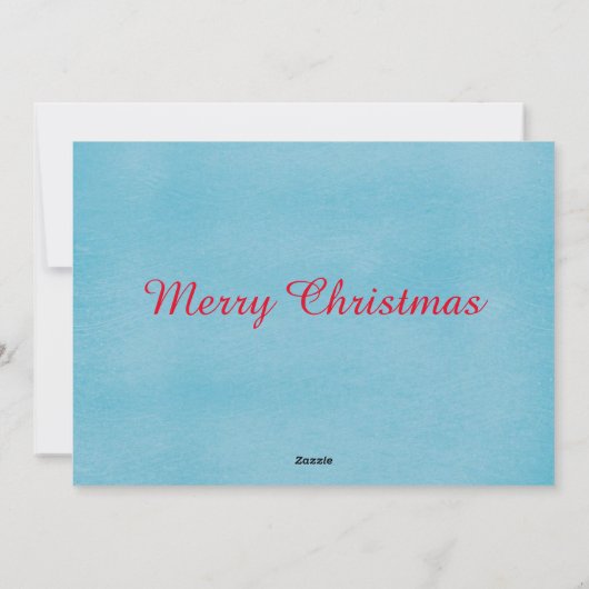 かわいいサンタメリークリスマスグリーティングファミリーキッズホー シーズンカード (裏面)