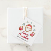 かわいいサンタメリークリスマス フェイバータグ (インサイチュ)
