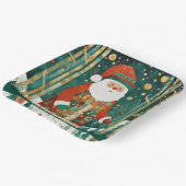 かわいいサンタメリークリスマス ペーパープレート (傾斜あり)