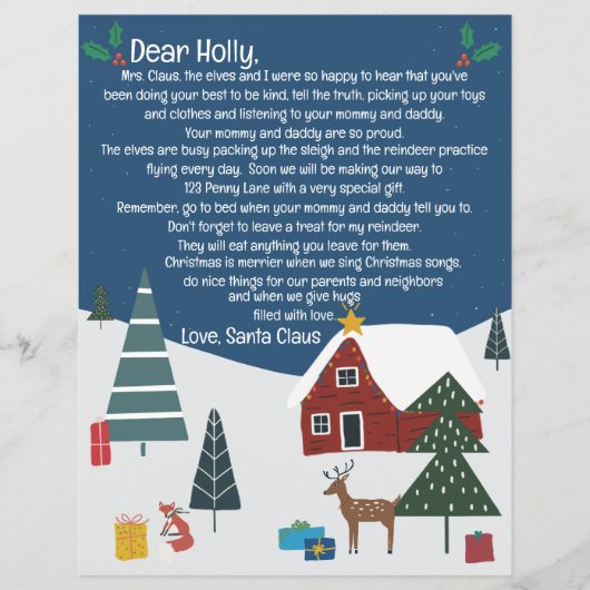 かわいいサンタレターメリークリスマス (正面)