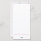 かわいいサンタ帽のヨーキーフラット シーズンカード (裏面)