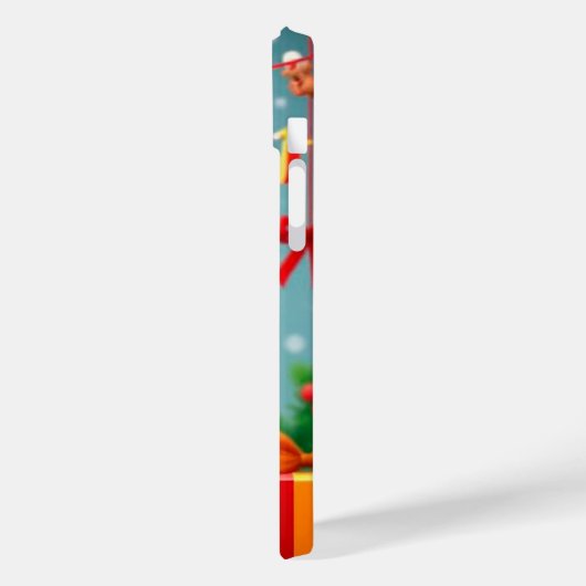 かわいいサンタ犬 Case-Mate iPhoneケース (裏面 / 左)