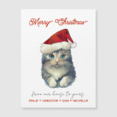 かわいいサンタ猫をパーソナライズ (正面)