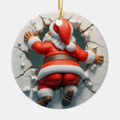 かわいいサンタ・クリスマス セラミックオーナメント (正面)