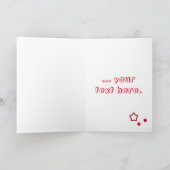 かわいいサンタ シーズンカード (内部)