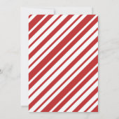 かわいいサンタ | トナカイ | スノーフレーククリスマスパーティー 招待状 (裏面)