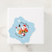 かわいいサンタ&フレンズのクリスマスギフトタグ フェイバータグ (インサイチュ)