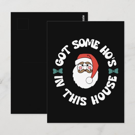 かわいいサンタ ポストカード (正面/裏面)