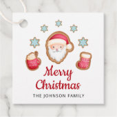 かわいいサンタ メリークリスマス フェイバータグ (正面)