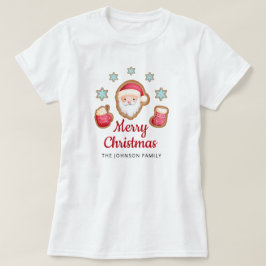 かわいいサンタ メリークリスマス Tシャツ