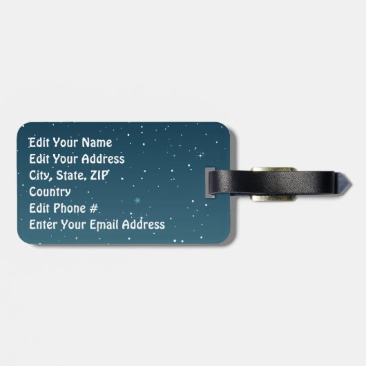 かわいいサンタ ラゲッジタグ (裏面横)