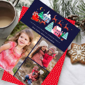 かわいいサンタ・ヴィンテージ・クリスマス3枚 シーズンカード