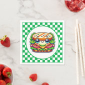 かわいいサンドイッチピクニックパーティー スタンダードカクテルナプキン (インサイチュ)