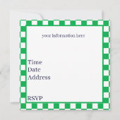 かわいいサンドイッチピクニックパーティー 招待状 (裏面)