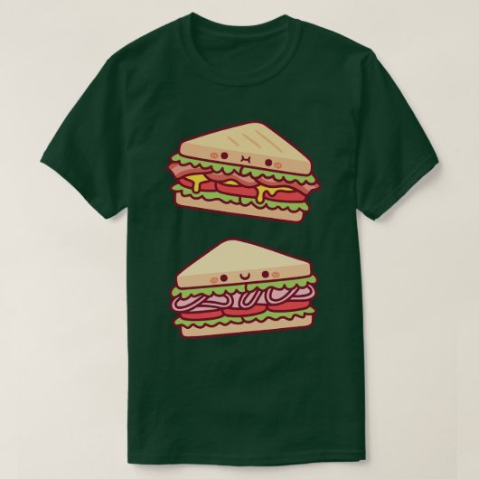 かわいいサンドウィッチドードル Tシャツ (デザイン正面)