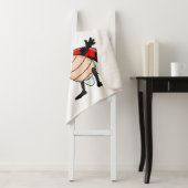 かわいいサンバルタとネクタイの帽子をかぶった昆虫の漫画 シェルパブランケット (インサイチュ)