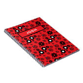かわいいサンバル Patterned ノートブック (右側)