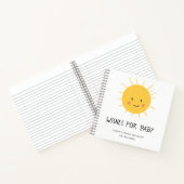 かわいいサンボーイ赤ちゃんシャワーゲストブック ノートブック (内部)