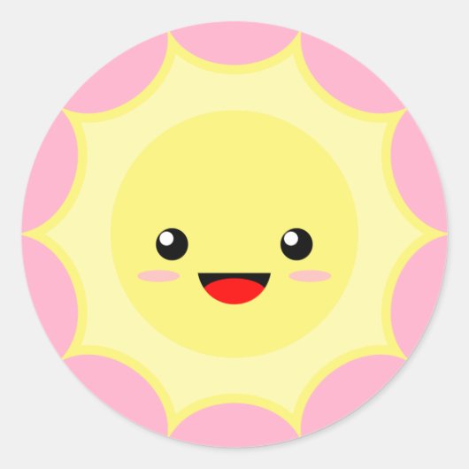 かわいいサン ラウンドシール (正面)