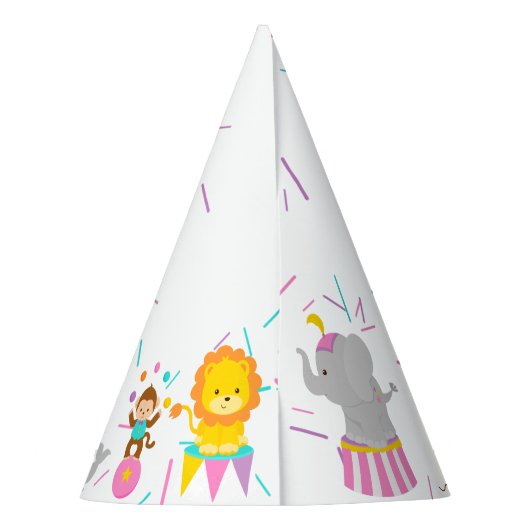 かわいいサーカスのパーティーの帽子 パーティーハット (裏面)