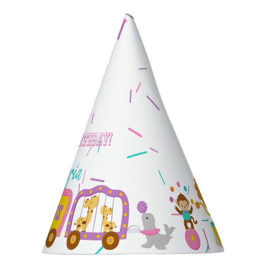 かわいいサーカスのパーティーの帽子 パーティーハット (右)