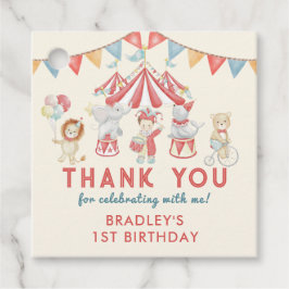 かわいいサーカスカーニバルショー誕生日ありがとう フェイバータグ