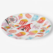 かわいいサーカスカーニバルフェスティバル子供たちパーティー ペーパープレート (アングル)