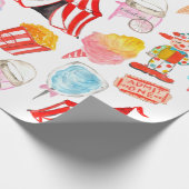 かわいいサーカスカーニバルフェスティバル子供たちパーティー ラッピングペーパー (角)