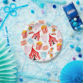 かわいいサーカスカーニバル子供パーティー紙プレート ペーパープレート (パーティー)