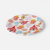 かわいいサーカスカーニバル子供パーティー紙プレート ペーパープレート (アングル)