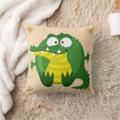 かわいいサークルワニ クッション (ブランケット)