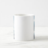 かわいいサーフィンの牛 コーヒーマグカップ (中央)
