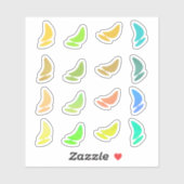 かわいいサーフィンウォータースポーツ シール (シート)