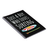 かわいいサーフィンギフト 赤ちゃん男子サーファーキッズ向け ノートブック (右側)