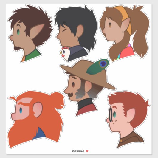 かわいいサ！キャスト シール (シート)