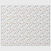 かわいいザシーベビーシャワーニュートラル ラッピングペーパー (フラット)