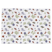 かわいいザシーベビーシャワーニュートラル ラージペーパーバッグ (裏面)