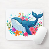 かわいいザトウクジラ マウスパッド (マウス)
